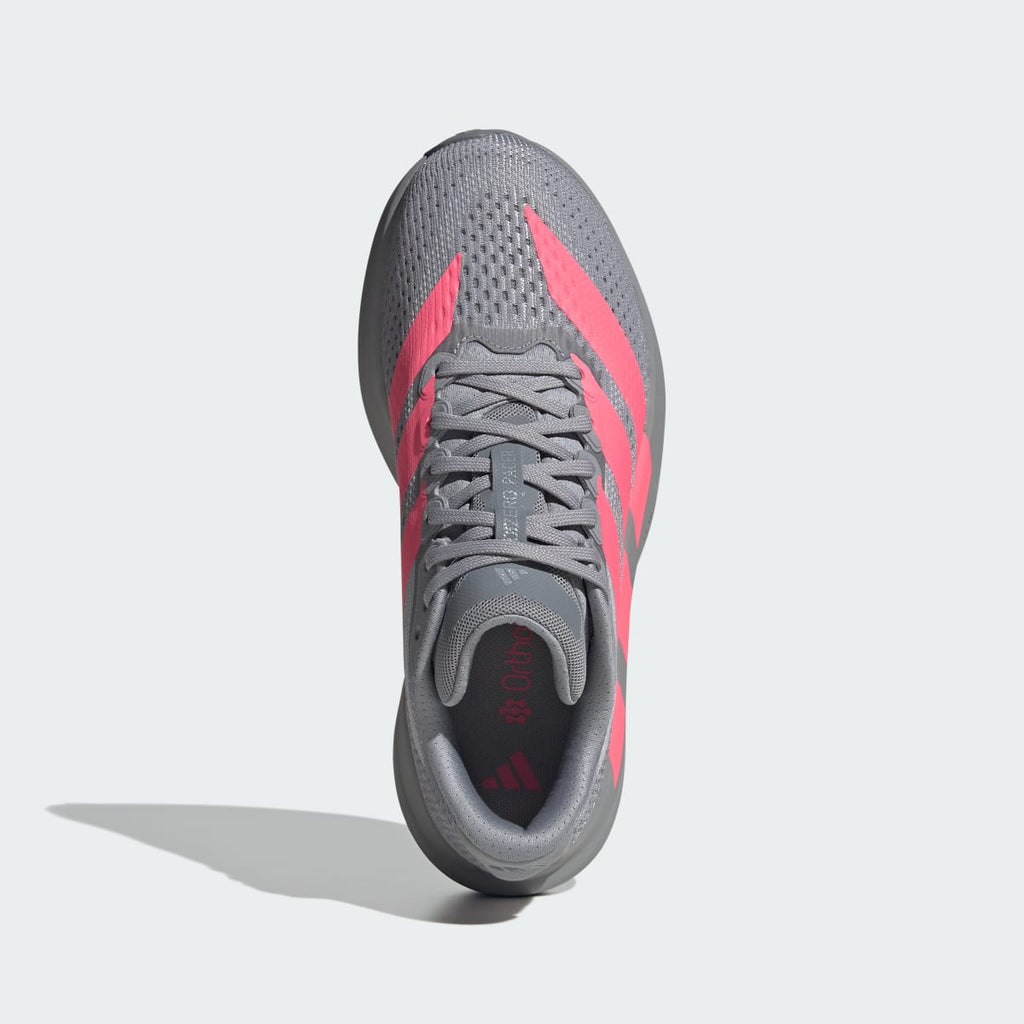 Adidas Women's Adizero Pacer Shoes - Light Onix / Solar Turbo / Grey - Image 3