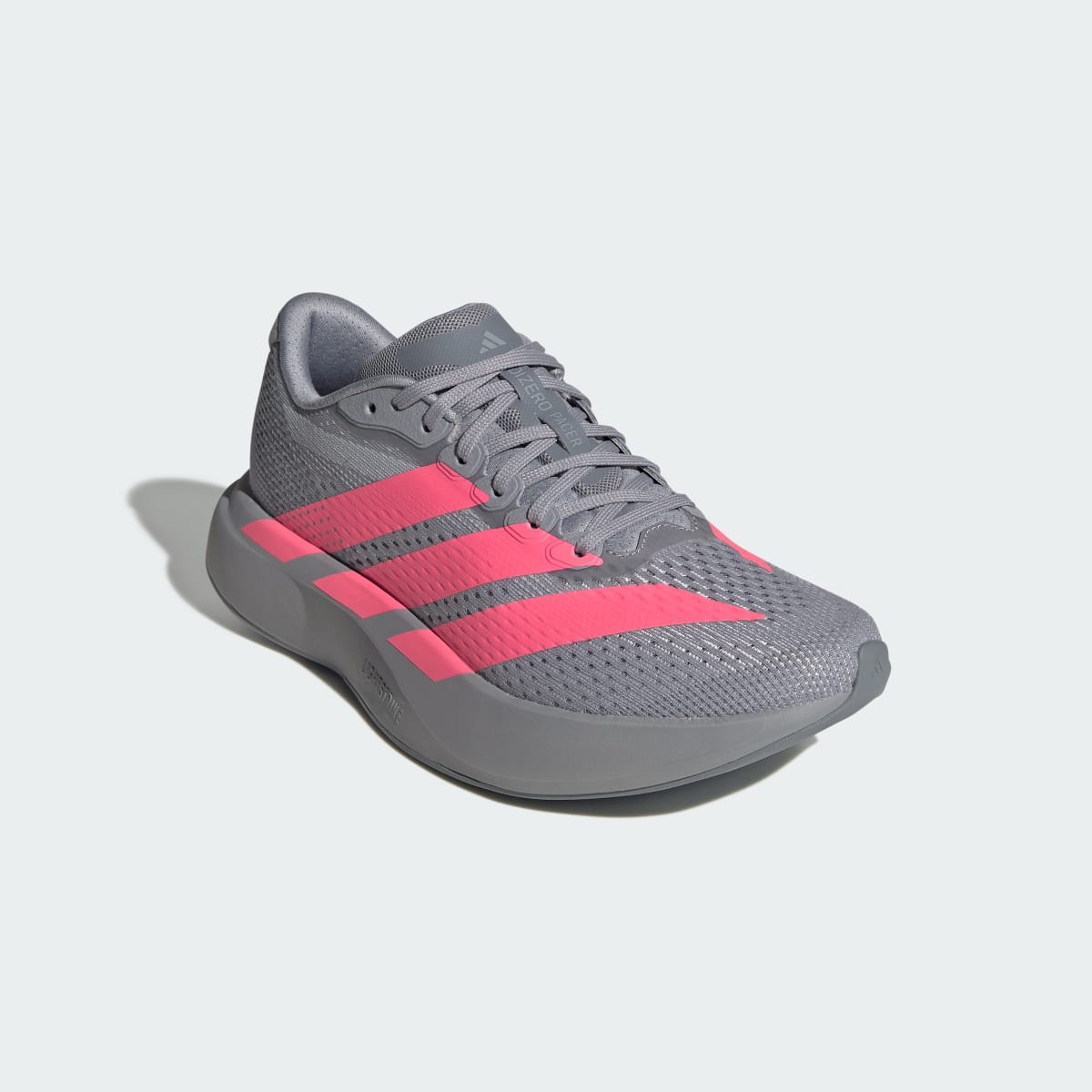 Adidas Women's Adizero Pacer Shoes - Light Onix / Solar Turbo / Grey - Image 7