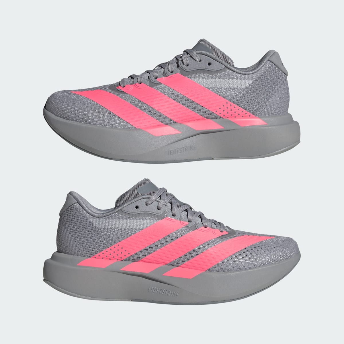Adidas Women's Adizero Pacer Shoes - Light Onix / Solar Turbo / Grey - Image 10