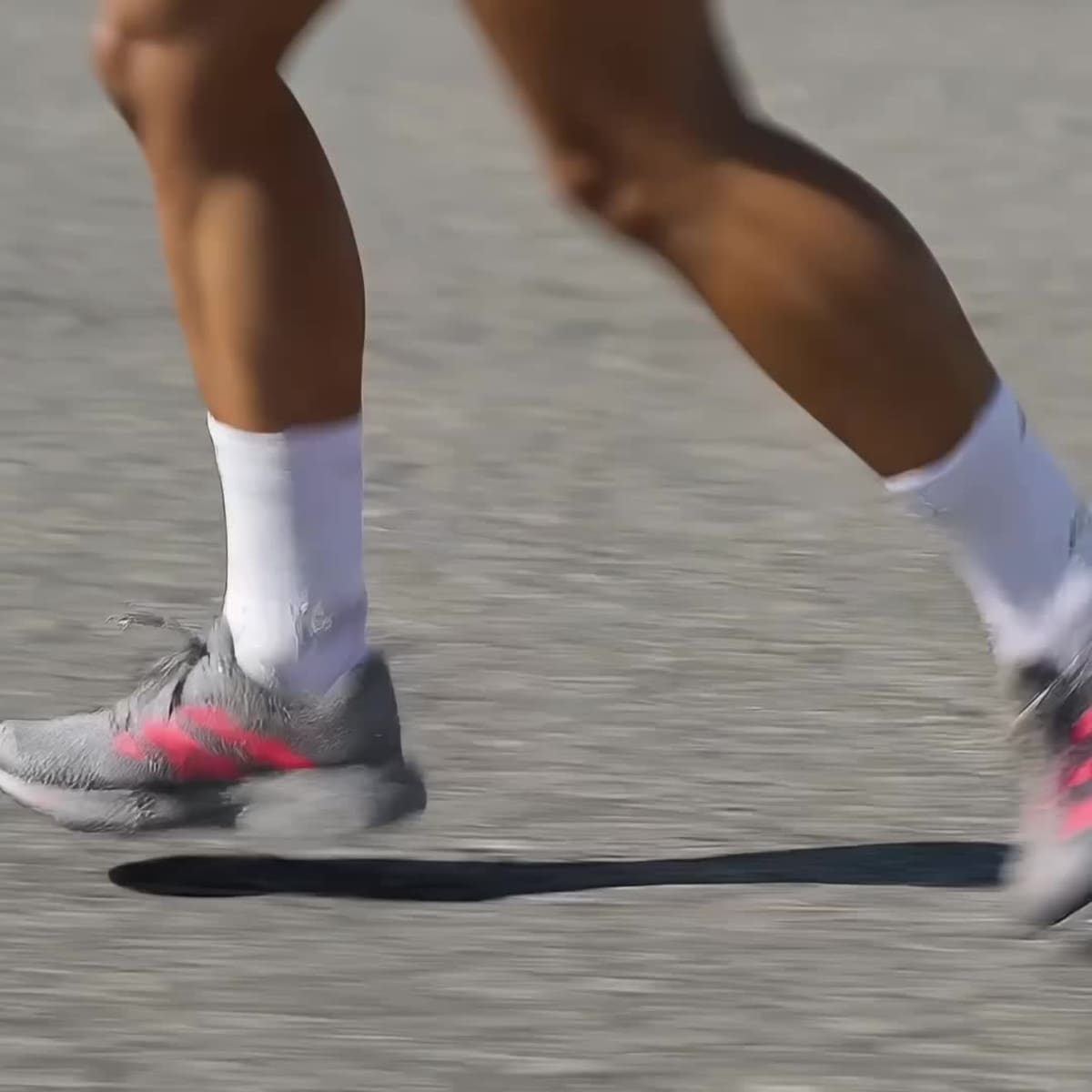 Adidas Women's Adizero Pacer Shoes - Light Onix / Solar Turbo / Grey - Image 2