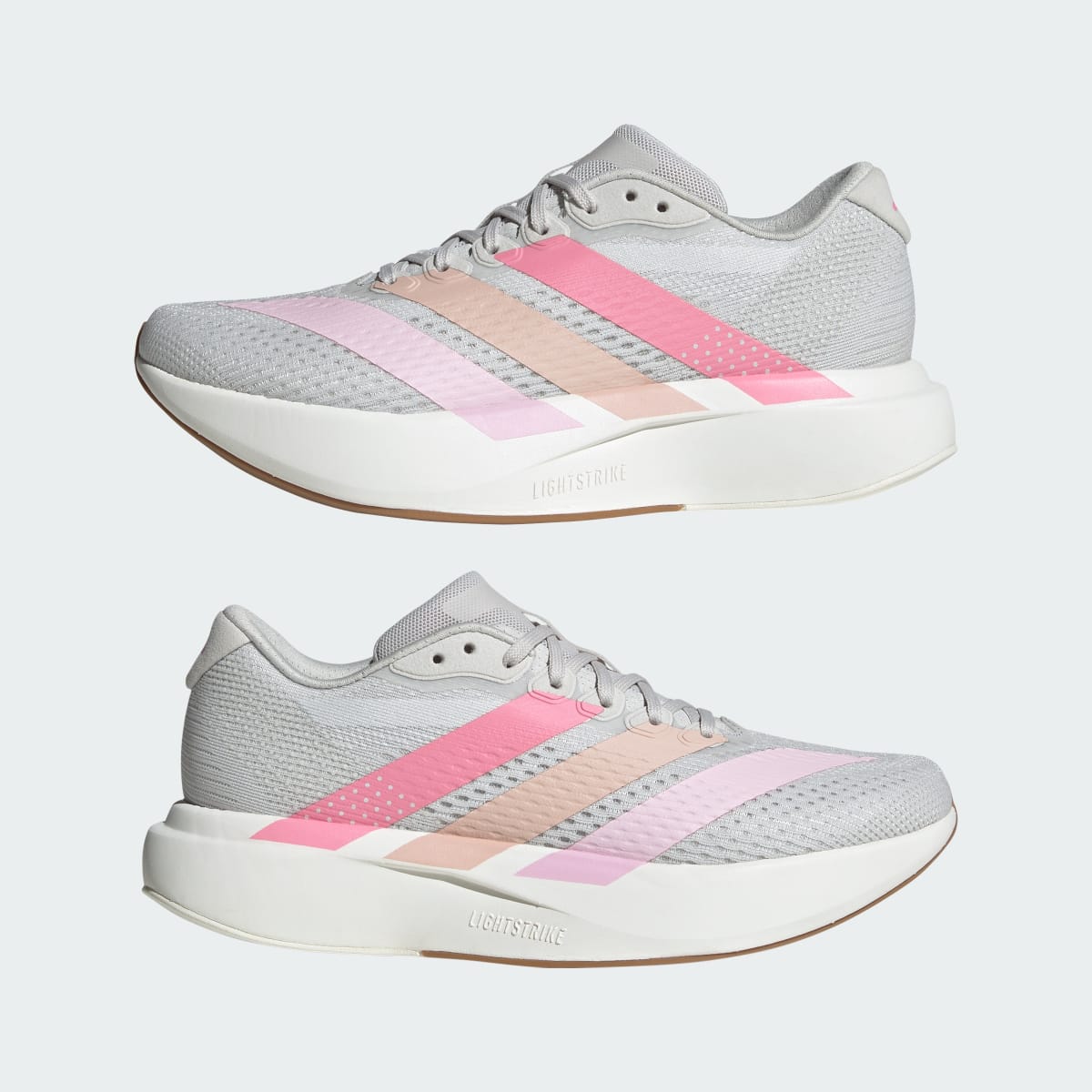 Adidas Women's Adizero Pacer Shoes - Grey One / Bliss Pink / Core White - Image 10