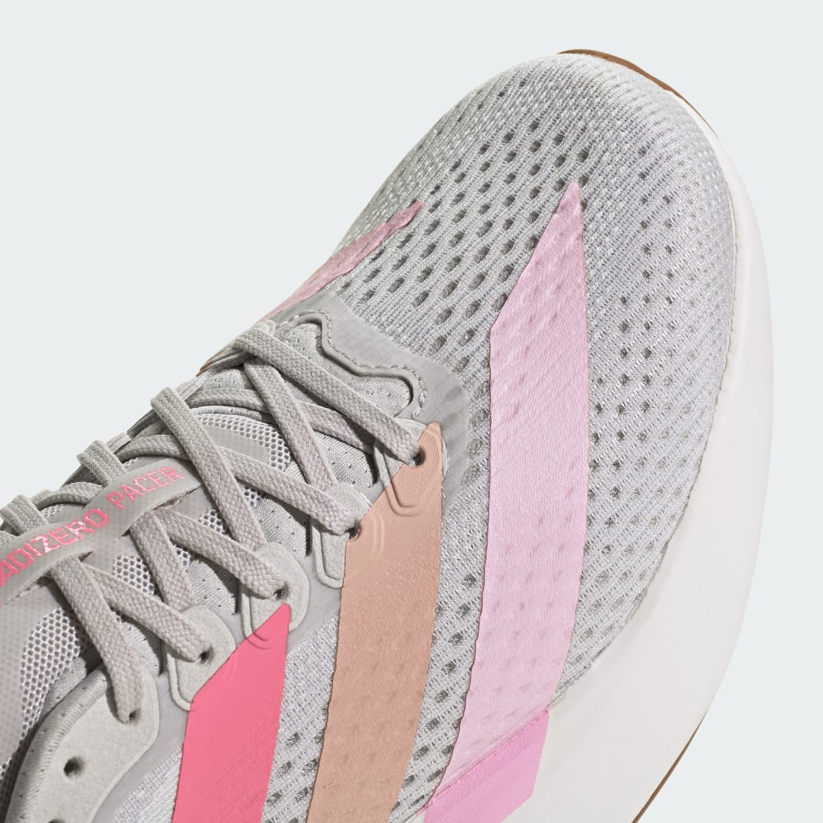 Adidas Women's Adizero Pacer Shoes - Grey One / Bliss Pink / Core White - Image 11