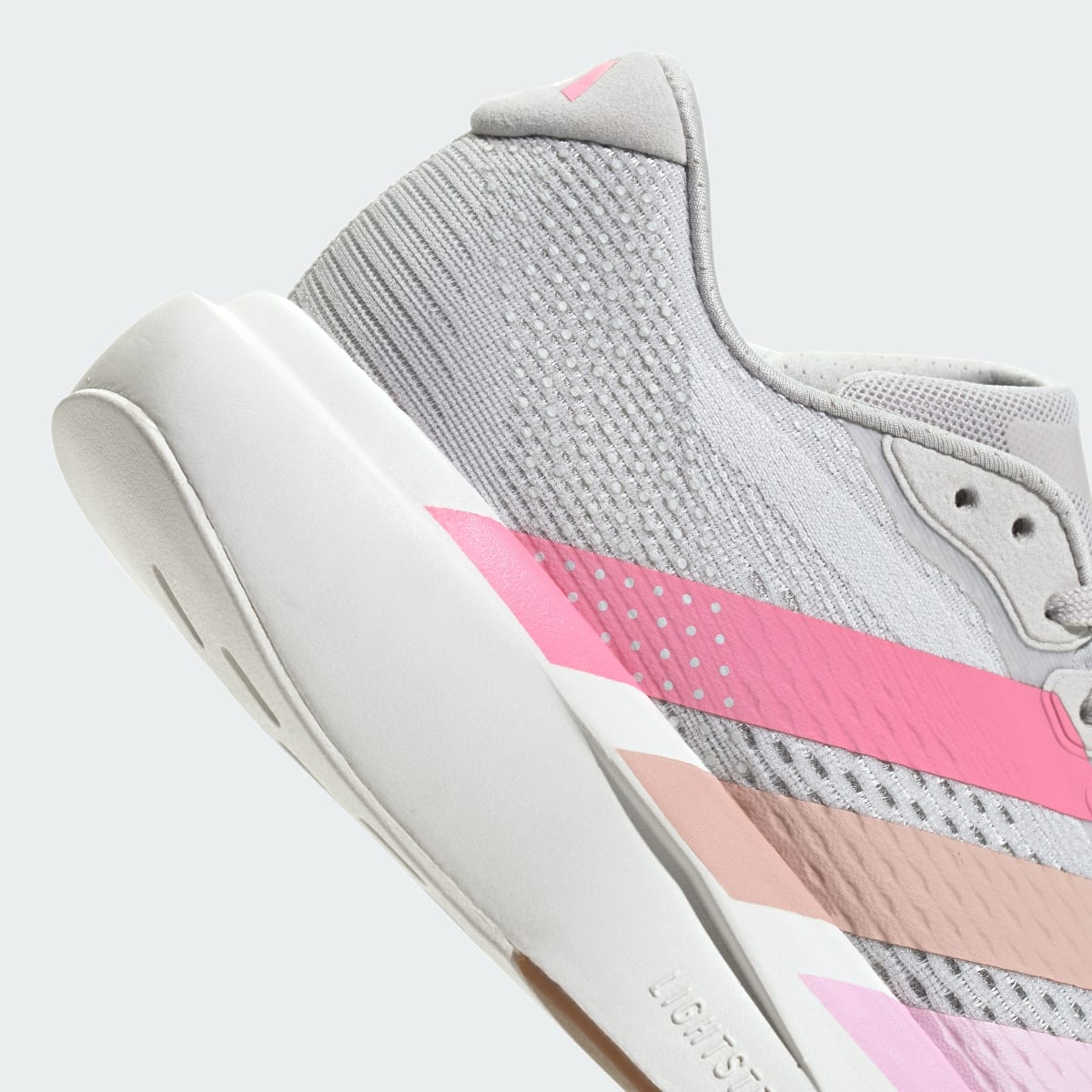 Adidas Women's Adizero Pacer Shoes - Grey One / Bliss Pink / Core White - Image 12