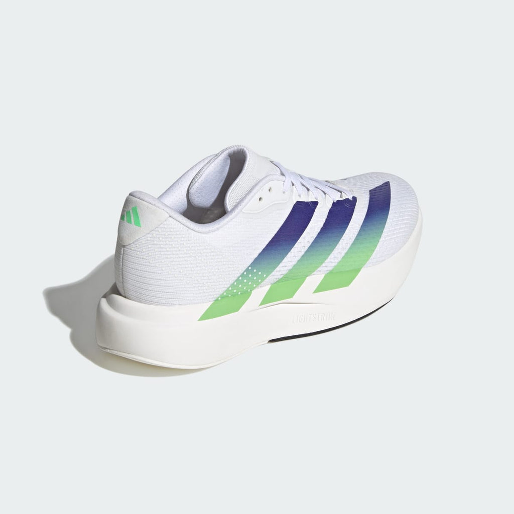Adidas Men's Adizero Pacer Shoes - Cloud White / Beam Green / Night Flash - Image 5