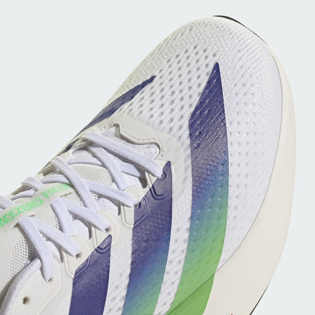 Adidas Men's Adizero Pacer Shoes - Cloud White / Beam Green / Night Flash - Image 8