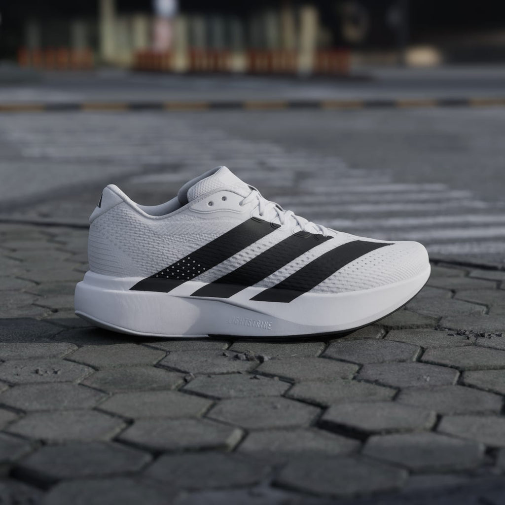 Adidas Men's Adizero Pacer Shoes - Cloud White / Core Black / Crystal White - Image 3
