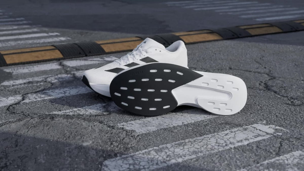 Adidas Men's Adizero Pacer Shoes - Cloud White / Core Black / Crystal White - Image 2