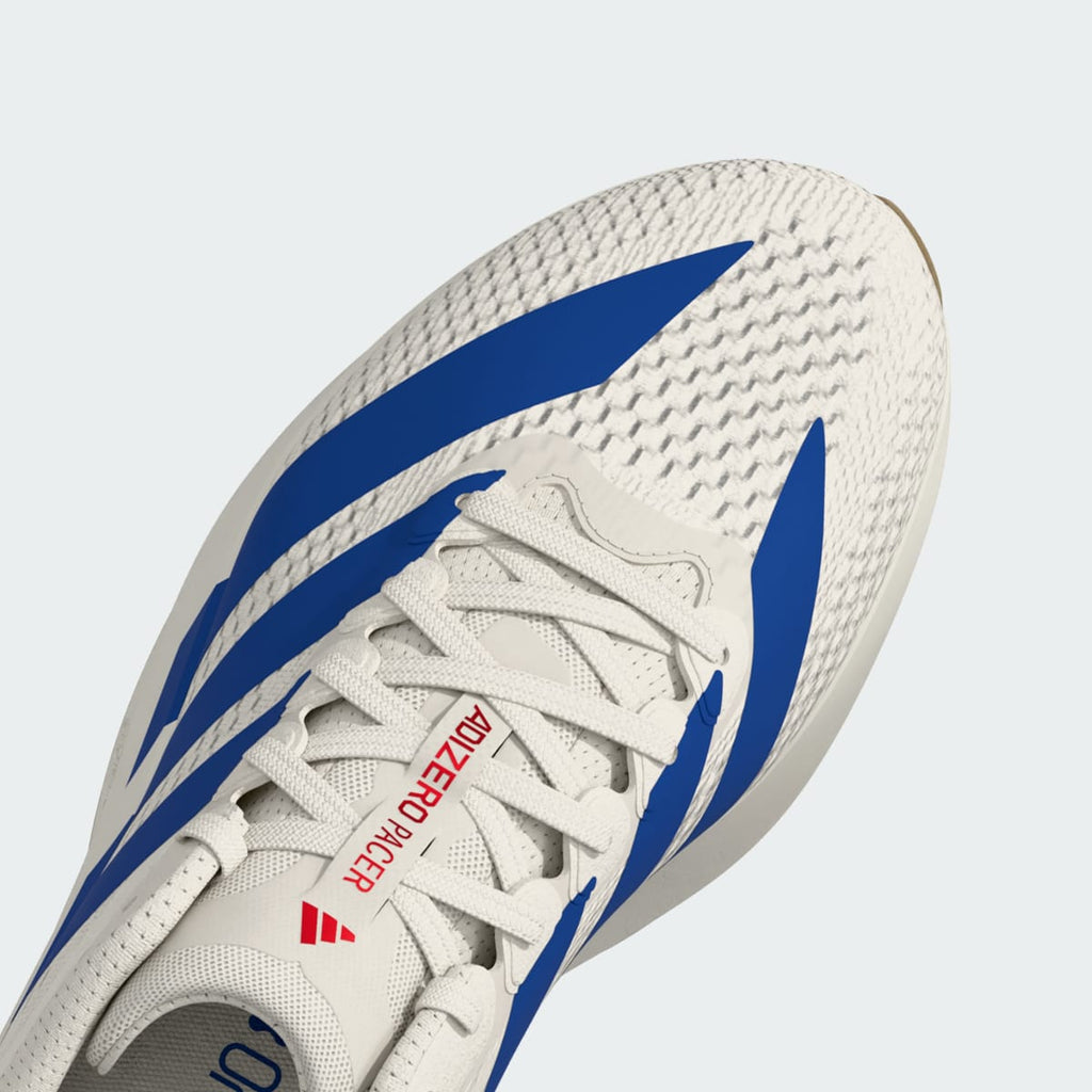 Adidas Men's Adizero Pacer Shoes - Core White / Royal Blue / Pure Ruby - Image 7