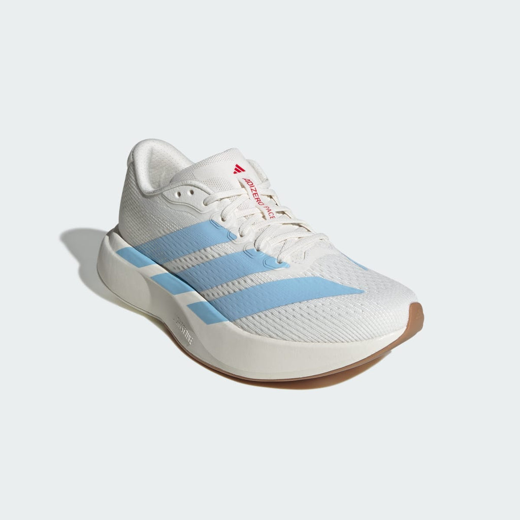 Adidas Women's Adizero Pacer Shoes - Core White / Clear Sky / Pure Ruby - Image 4