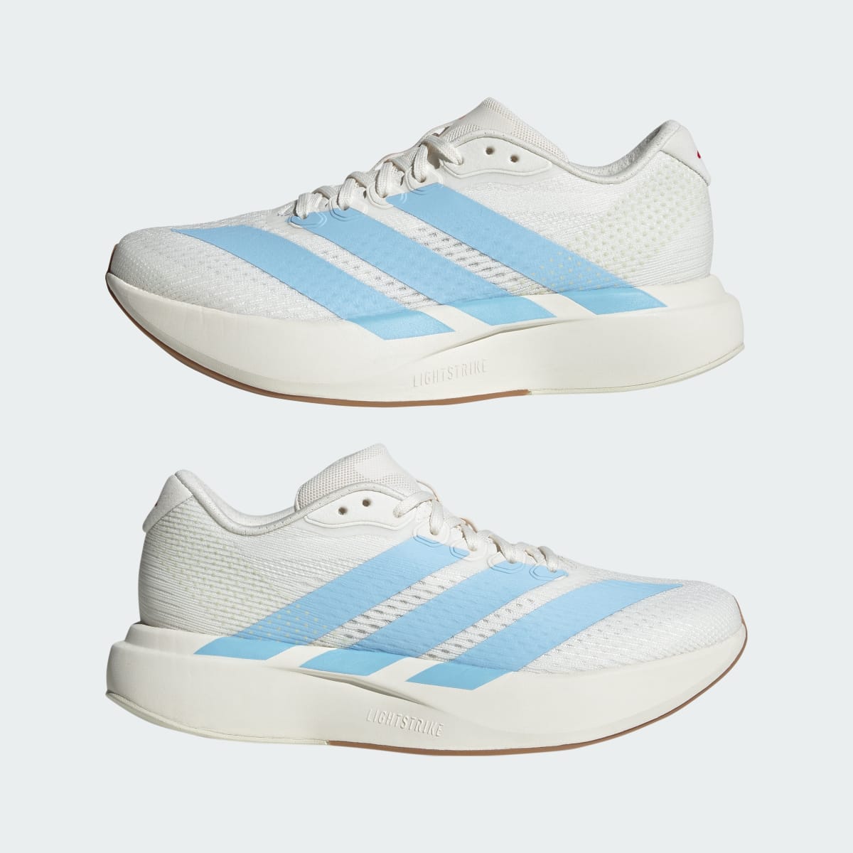 Adidas Women's Adizero Pacer Shoes - Core White / Clear Sky / Pure Ruby - Image 7