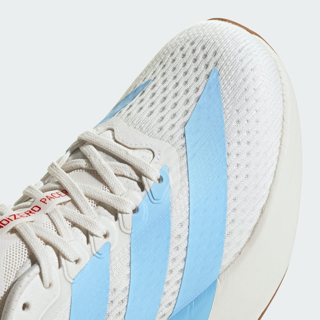 Adidas Women's Adizero Pacer Shoes - Core White / Clear Sky / Pure Ruby - Image 8
