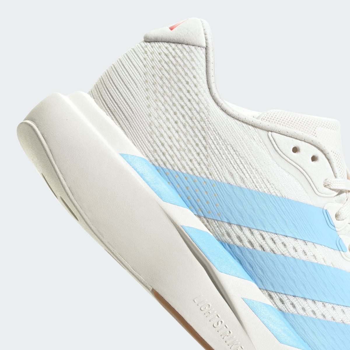 Adidas Women's Adizero Pacer Shoes - Core White / Clear Sky / Pure Ruby - Image 9