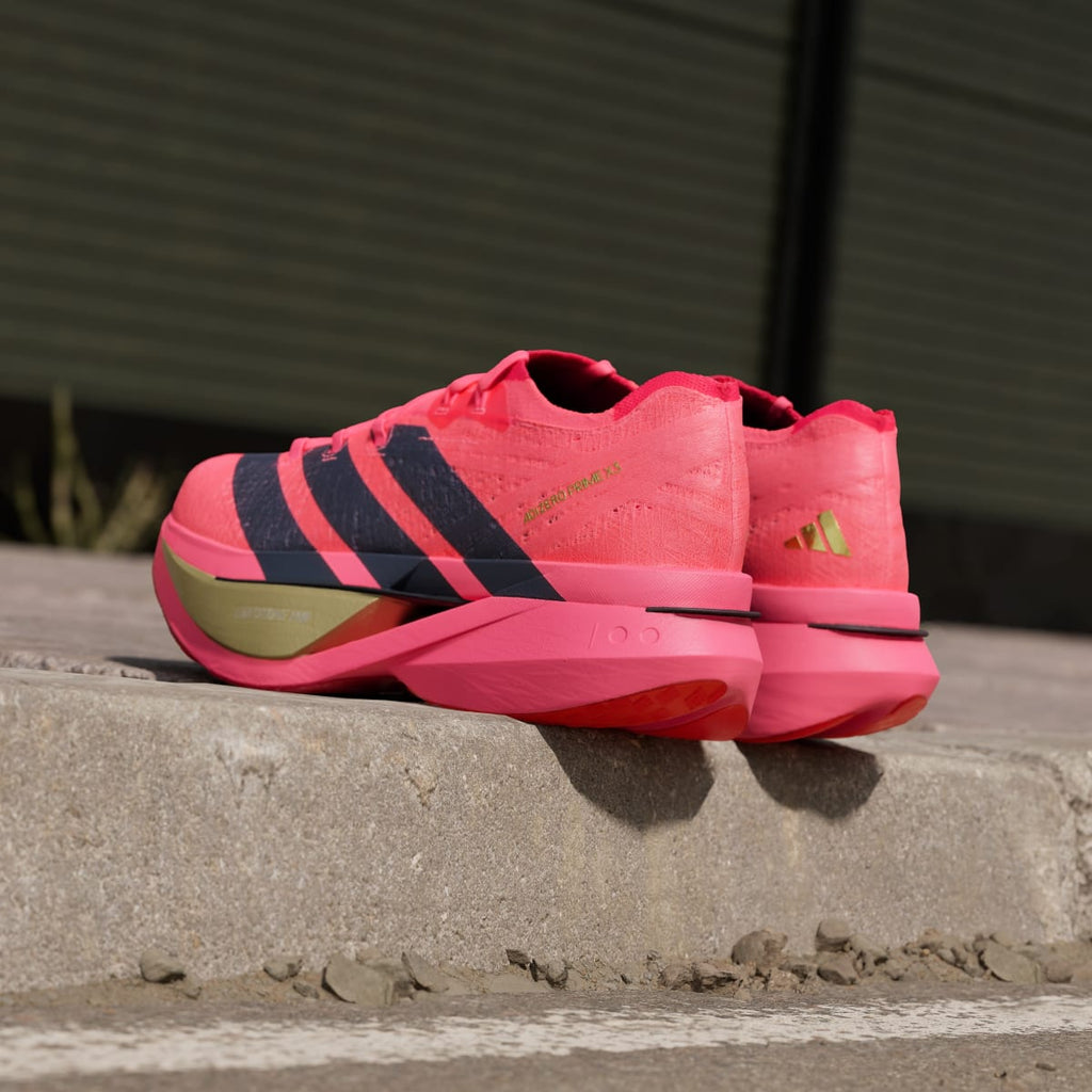 Adidas Men's Adizero Prime X3 Strung Shoes - Solar Turbo / Grey Six / Lucid Red - Image 6