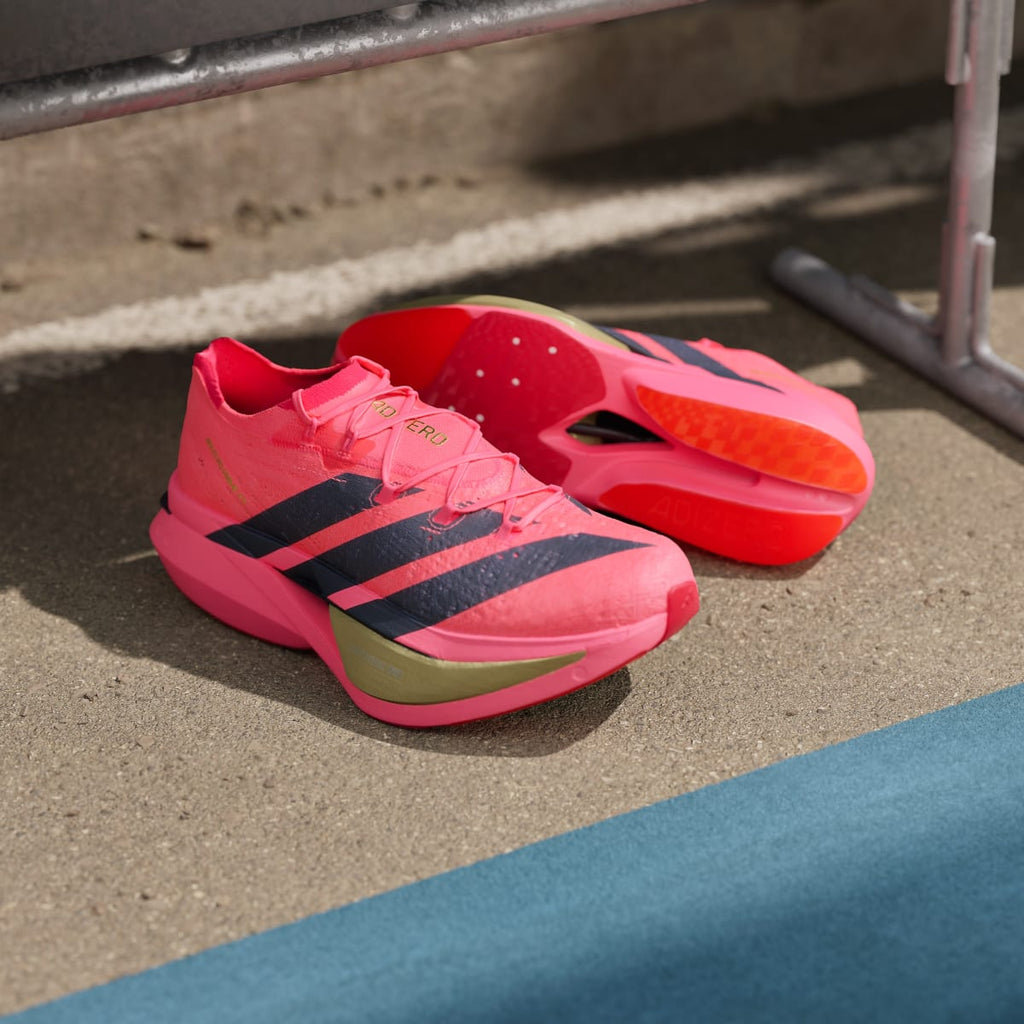 Adidas Men's Adizero Prime X3 Strung Shoes - Solar Turbo / Grey Six / Lucid Red - Image 8