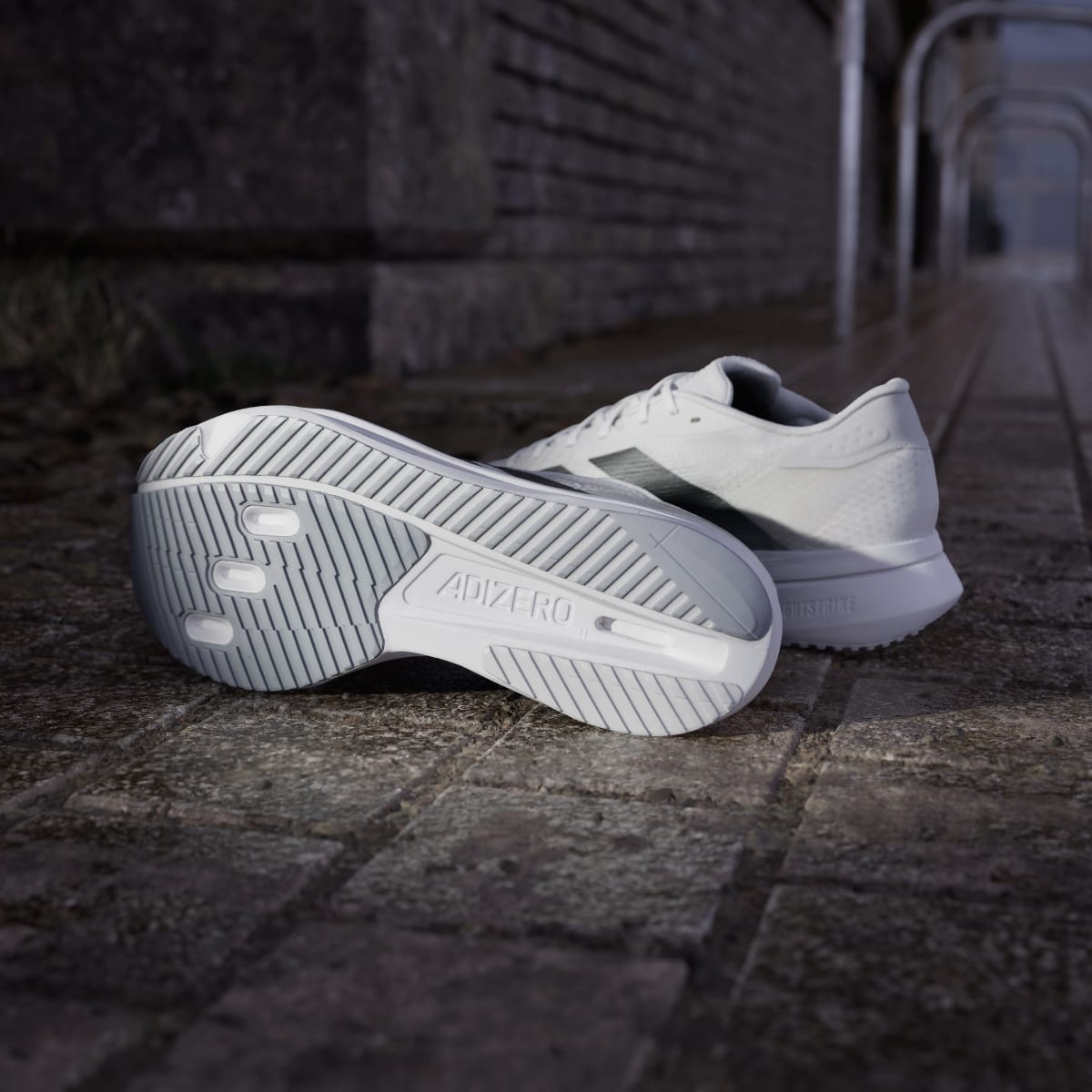 Adidas Men's Adizero SL 2 Shoes - Cloud White / Core Black / Dash Grey - Image 4