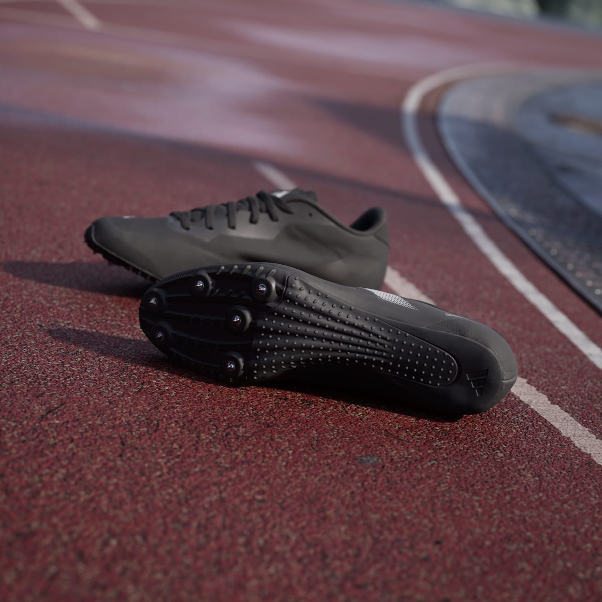Adidas Men's Adizero Sprintstar Shoes - Core Black / Zero Metalic / Cloud White - Image 4