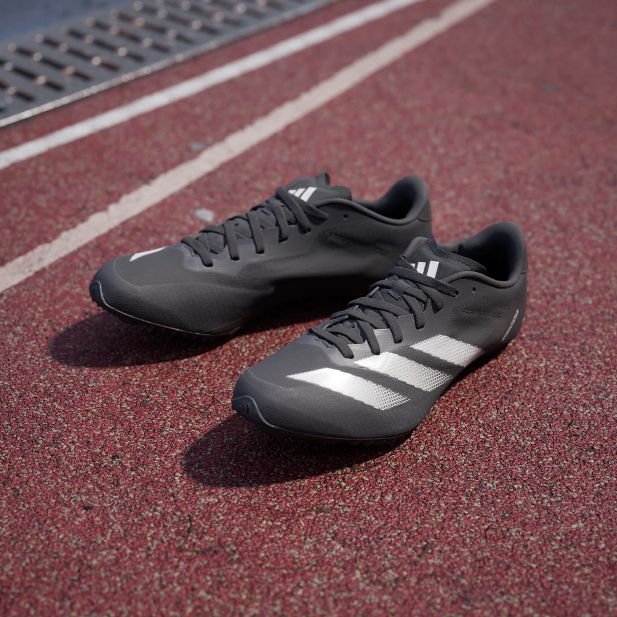 Adidas Men's Adizero Sprintstar Shoes - Core Black / Zero Metalic / Cloud White - Image 5