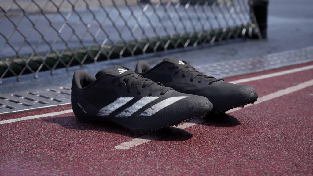 Adidas Men's Adizero Sprintstar Shoes - Core Black / Zero Metalic / Cloud White - Image 2