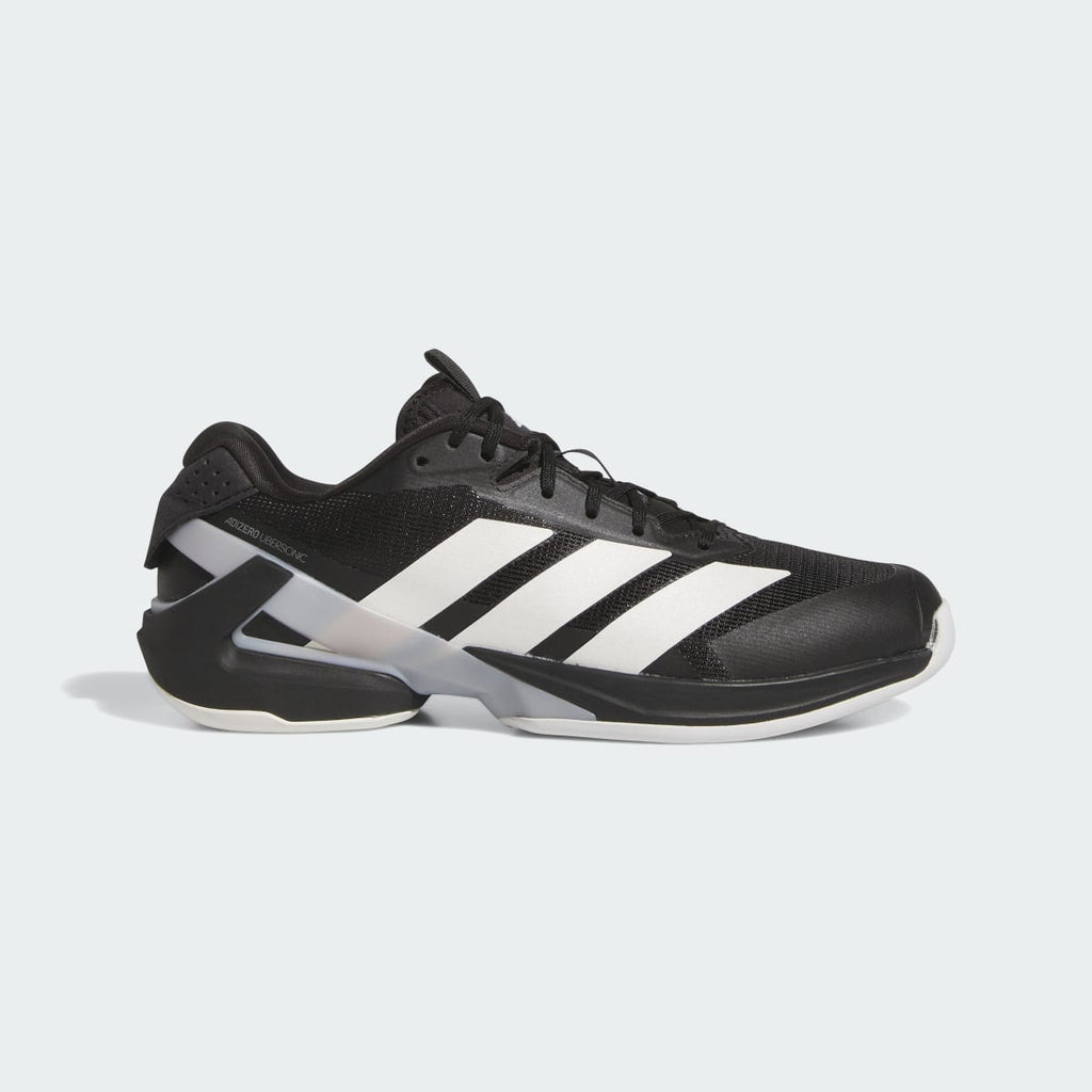 Adidas Men's Adizero Ubersonic 5 Tennis Shoes - Core Black / Zero Metalic / Silver Metallic - Image 1