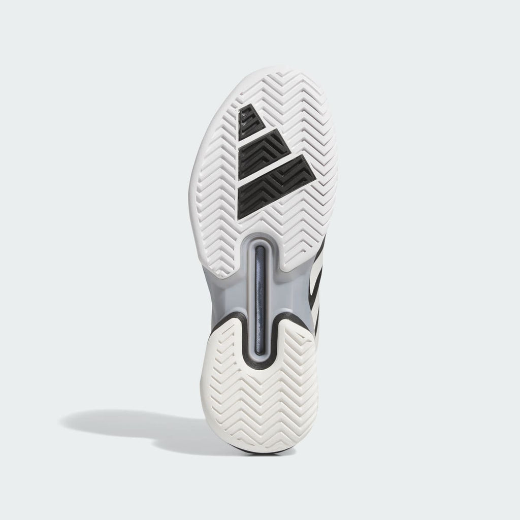 Adidas Men's Adizero Ubersonic 5 Tennis Shoes - Core Black / Zero Metalic / Silver Metallic - Image 3