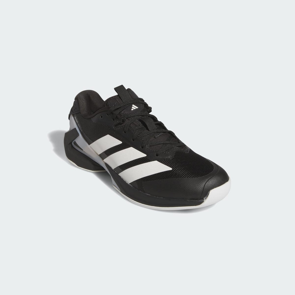 Adidas Men's Adizero Ubersonic 5 Tennis Shoes - Core Black / Zero Metalic / Silver Metallic - Image 4