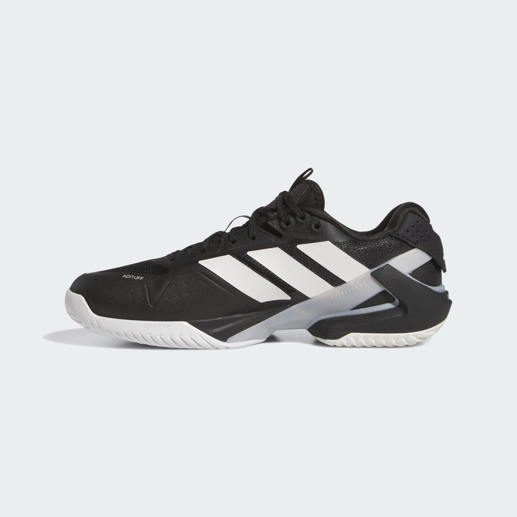 Adidas Men's Adizero Ubersonic 5 Tennis Shoes - Core Black / Zero Metalic / Silver Metallic - Image 6