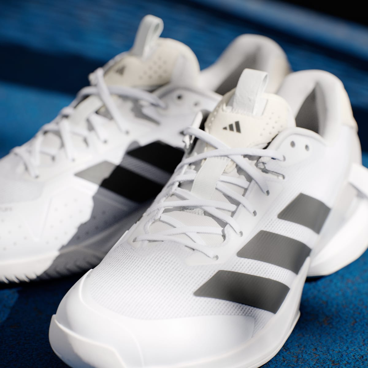 Adidas Men's Adizero Ubersonic 5 Tennis Shoes - Cloud White / Core Black / Silver Metallic - Image 10
