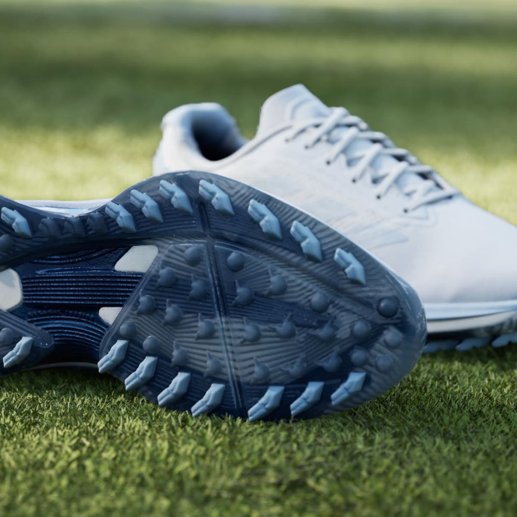 Adidas Women's Adizero ZG Spikeless Golf Shoes - Cloud White / Crystal Sky / Dusky Petrol - Image 9
