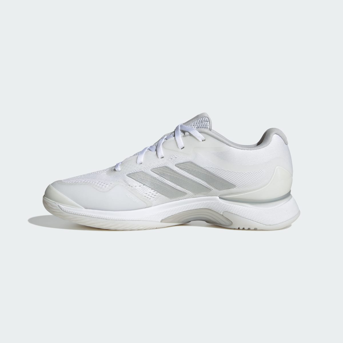 Adidas Women's Avacourt 3 Tennis Shoes - Cloud White / Silver Metallic / Dash Grey - Image 6