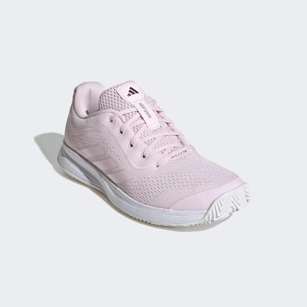 Adidas Women's Avaflash 2 Tennis Shoes - Distilled Pink / Distilled Pink / Maroon - Image 4