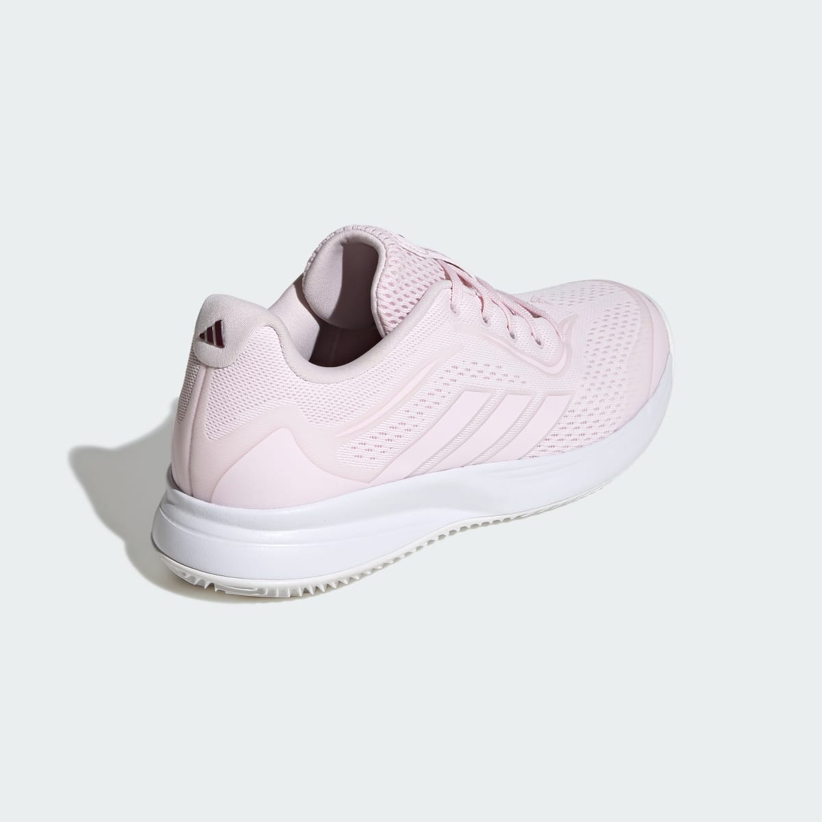 Adidas Women's Avaflash 2 Tennis Shoes - Distilled Pink / Distilled Pink / Maroon - Image 5