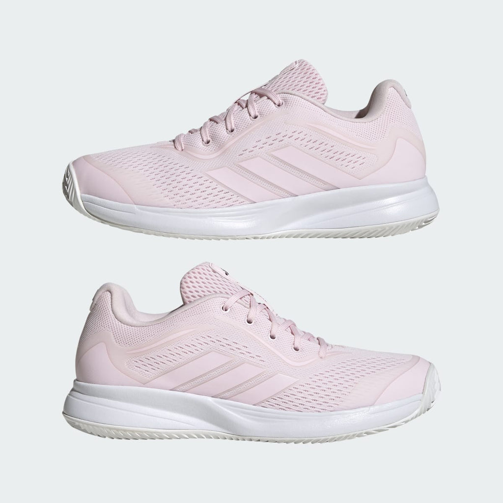 Adidas Women's Avaflash 2 Tennis Shoes - Distilled Pink / Distilled Pink / Maroon - Image 7