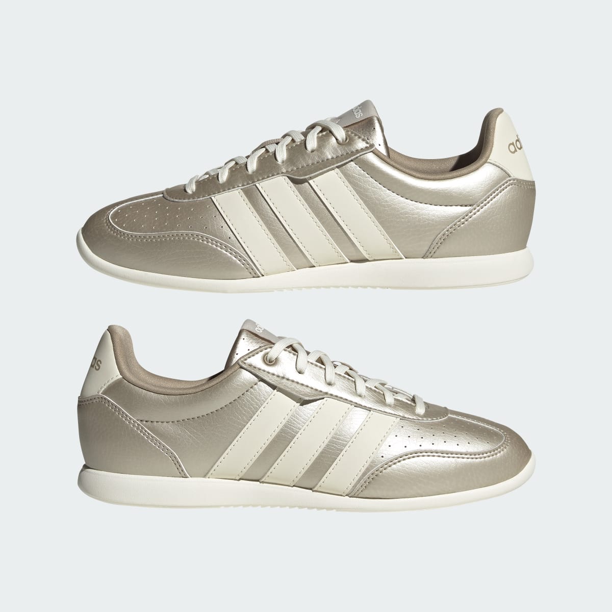 Adidas Women's BARREDA LO SHOES - Cyber Metallic / Off White / Beige - Image 7