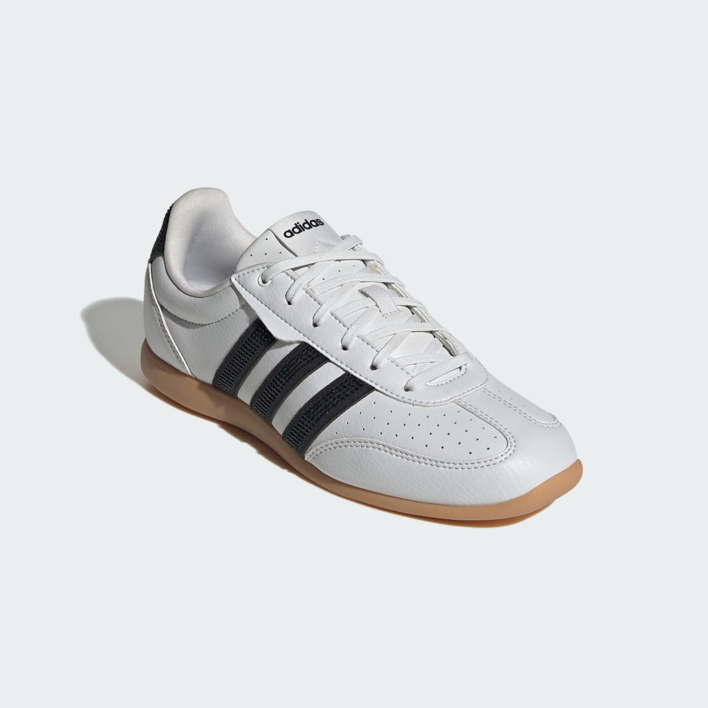 Adidas Women's BARREDA LO SHOES - Crystal White / Core Black / Silver Metallic - Image 4