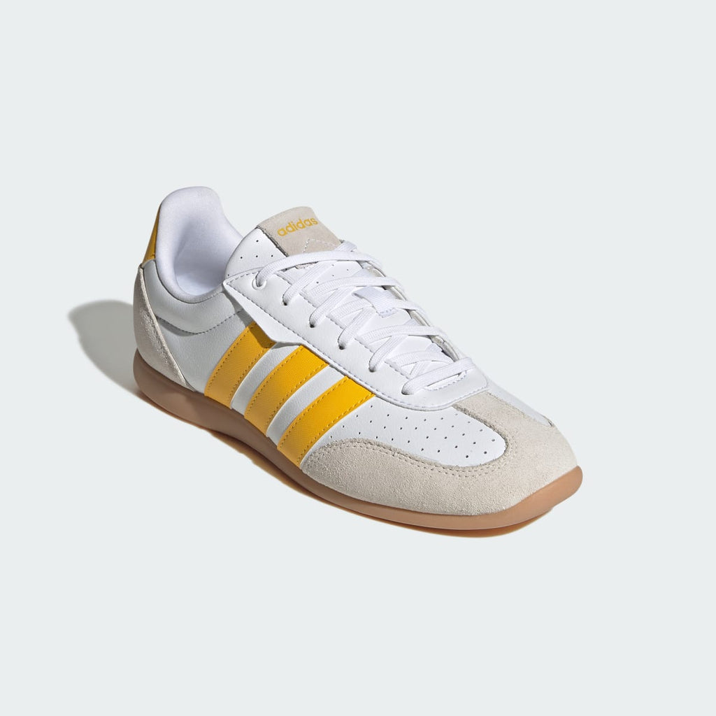 Adidas Women's BARREDA LO SHOES - Cloud White / Bold Gold / Chalk White - Image 4