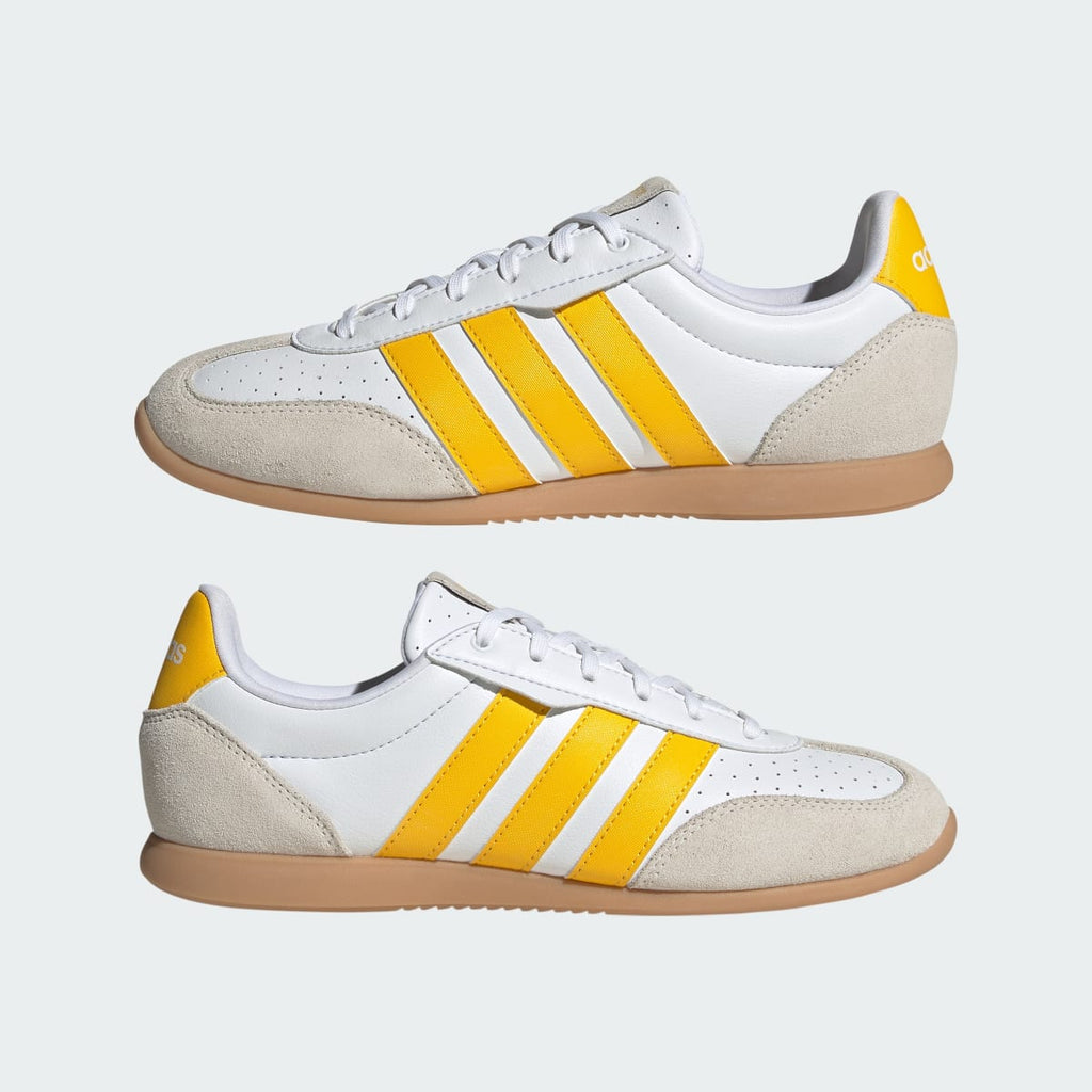 Adidas Women's BARREDA LO SHOES - Cloud White / Bold Gold / Chalk White - Image 7