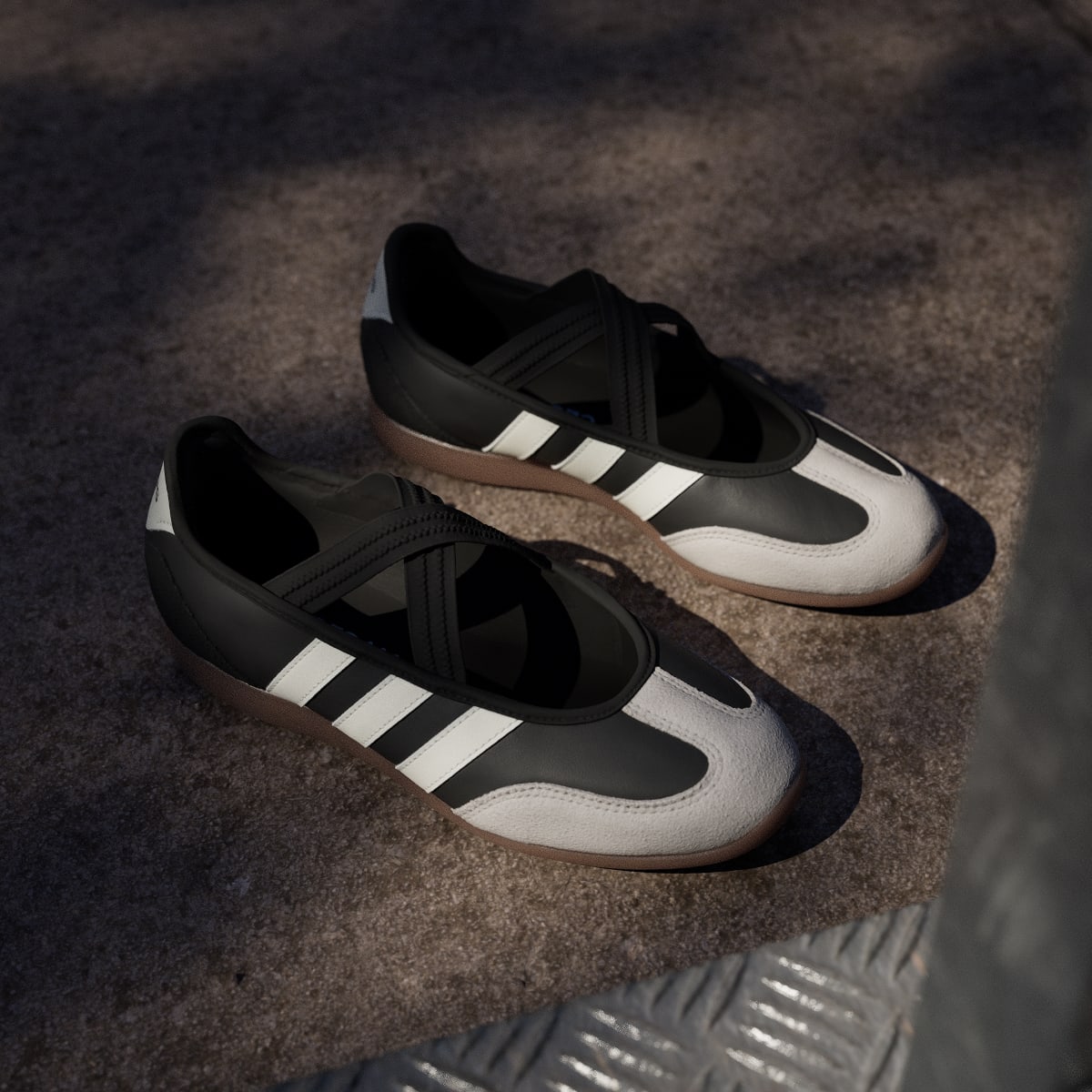 Adidas Women's BARREDA MARY JANE SHOES - Core Black / Core White / Gum - Image 5
