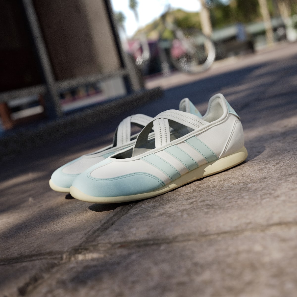 Adidas Kids' BARREDA MARY JANE SHOES JUNIOR - Core White / Halo Mint / Warm Vanilla - Image 8