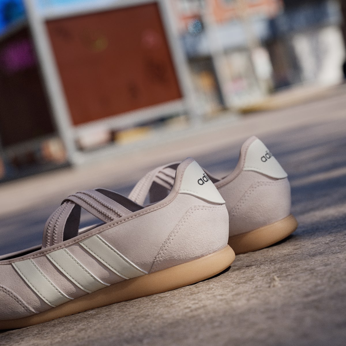 Adidas Women's BARREDA MARY JANE SHOES - Putty Mauve / Off White / Gum - Image 9