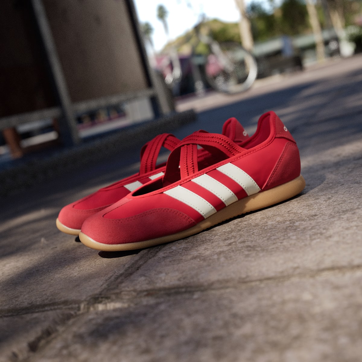 Adidas Women's BARREDA MARY JANE SHOES - Better Scarlet / Off White / Gum - Image 8