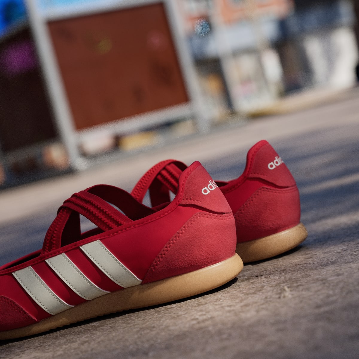 Adidas Women's BARREDA MARY JANE SHOES - Better Scarlet / Off White / Gum - Image 9