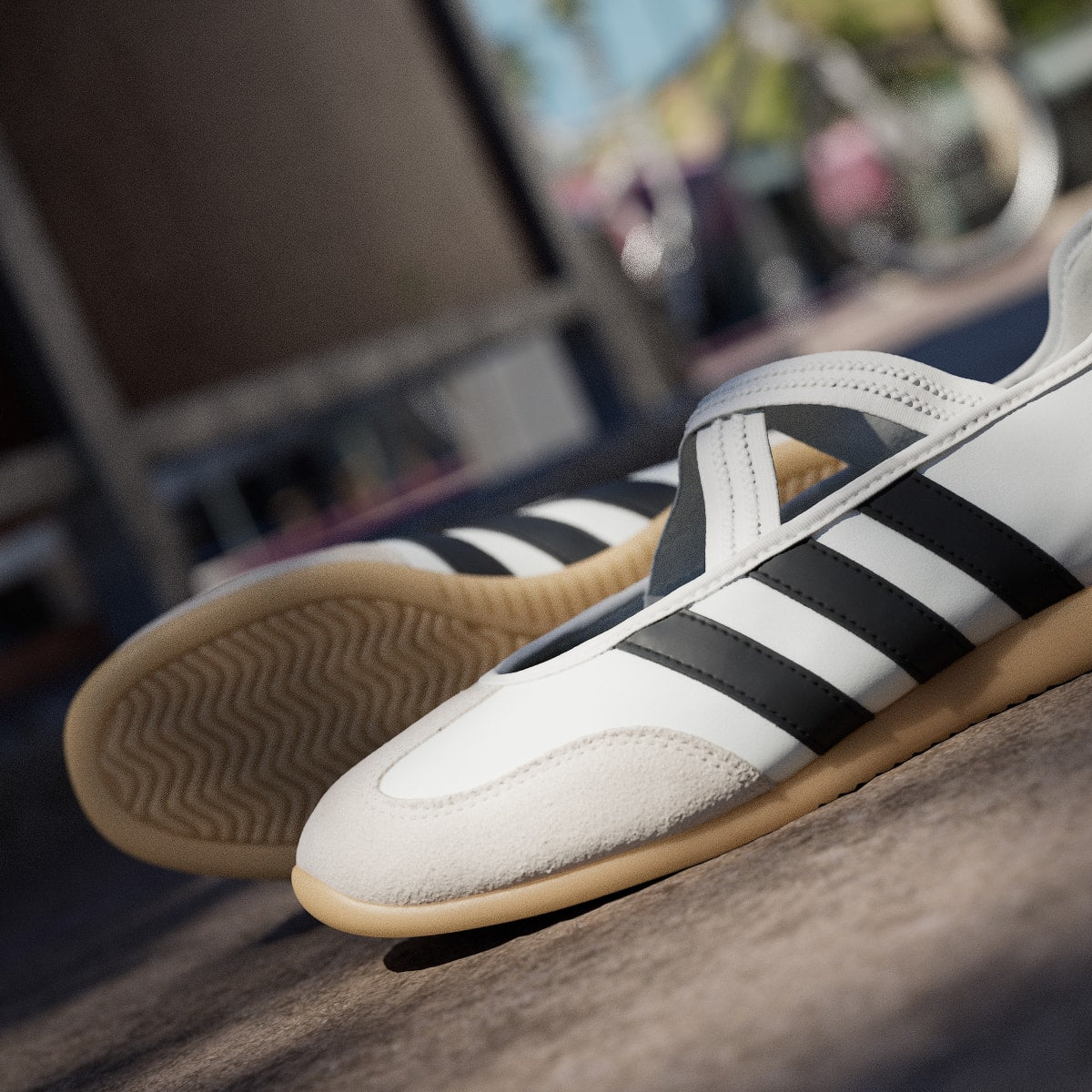 Adidas Women's BARREDA MARY JANE SHOES - Core White / Core Black / Gum - Image 10