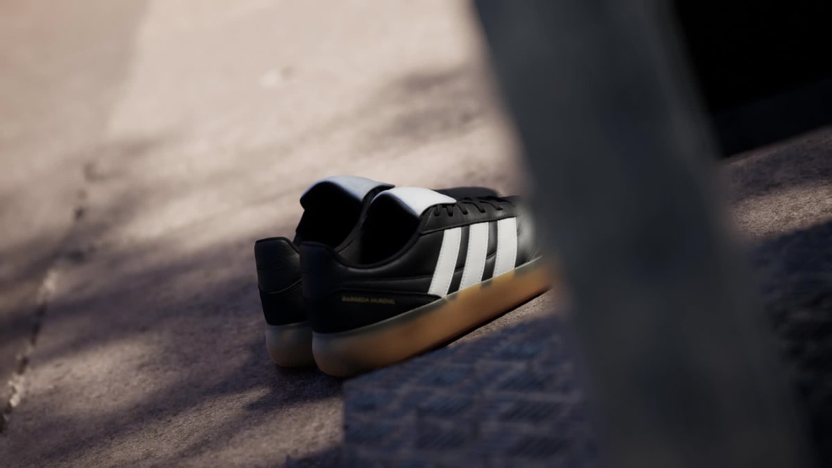 Adidas Men's BARREDA MUNDIAL Shoes - Core Black / Core White / Gum - Image 2