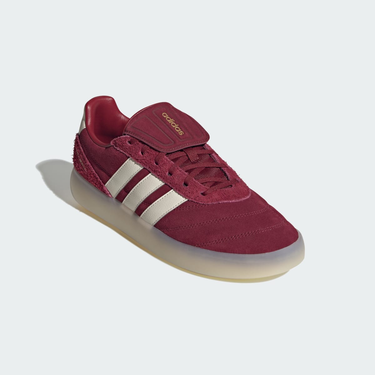 Adidas Men's BARREDA MUNDIAL Shoes - Collegiate Burgundy / Off White / Gold Metallic - Image 4