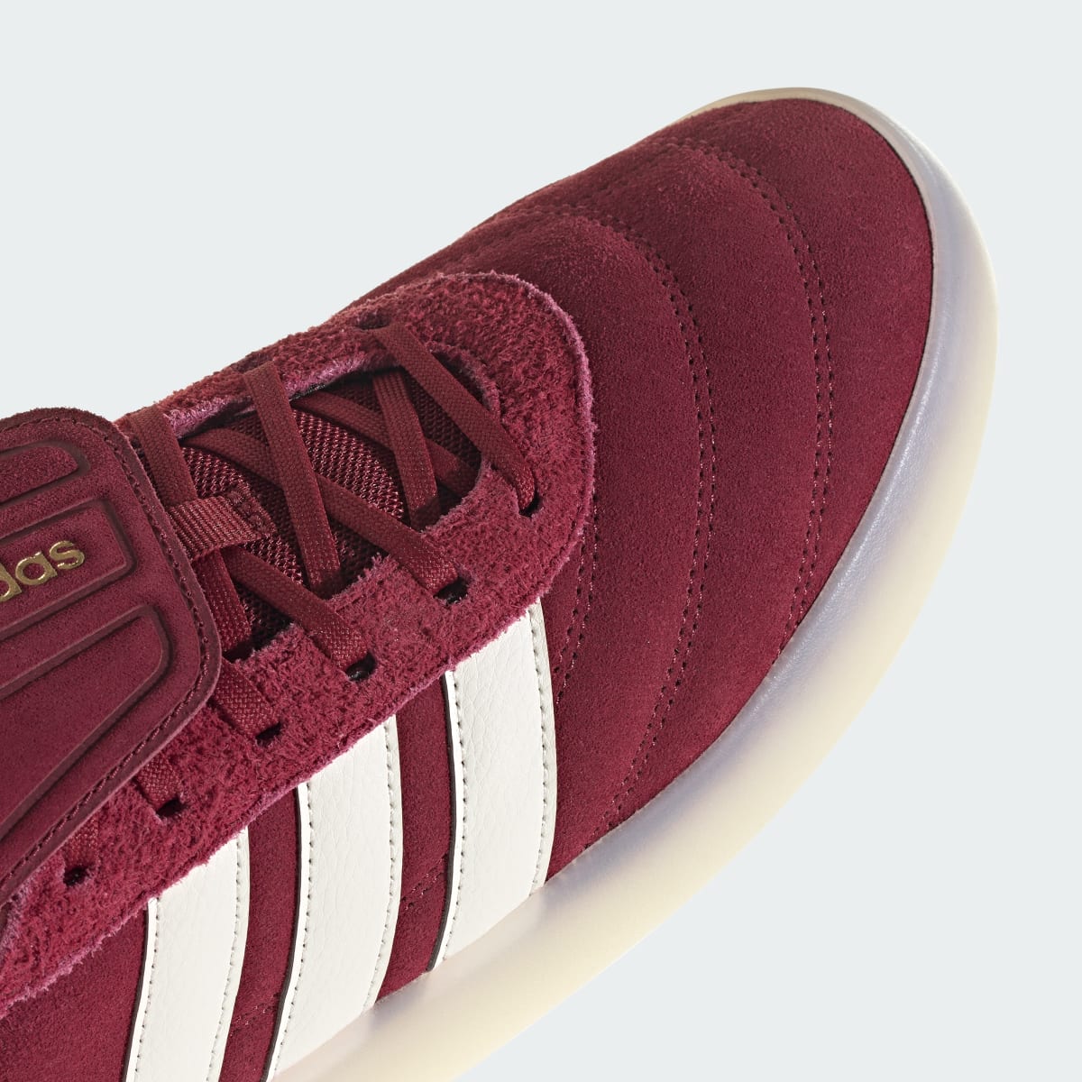 Adidas Men's BARREDA MUNDIAL Shoes - Collegiate Burgundy / Off White / Gold Metallic - Image 8