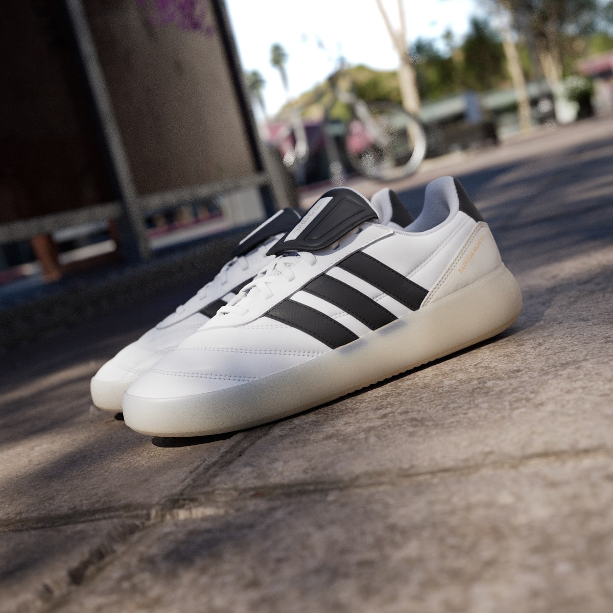Adidas Men's BARREDA MUNDIAL Shoes - Cloud White / Core Black / Alumina - Image 8