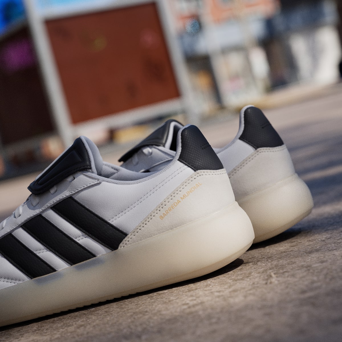 Adidas Women's BARREDA MUNDIAL Shoes - Cloud White / Core Black / Alumina - Image 9