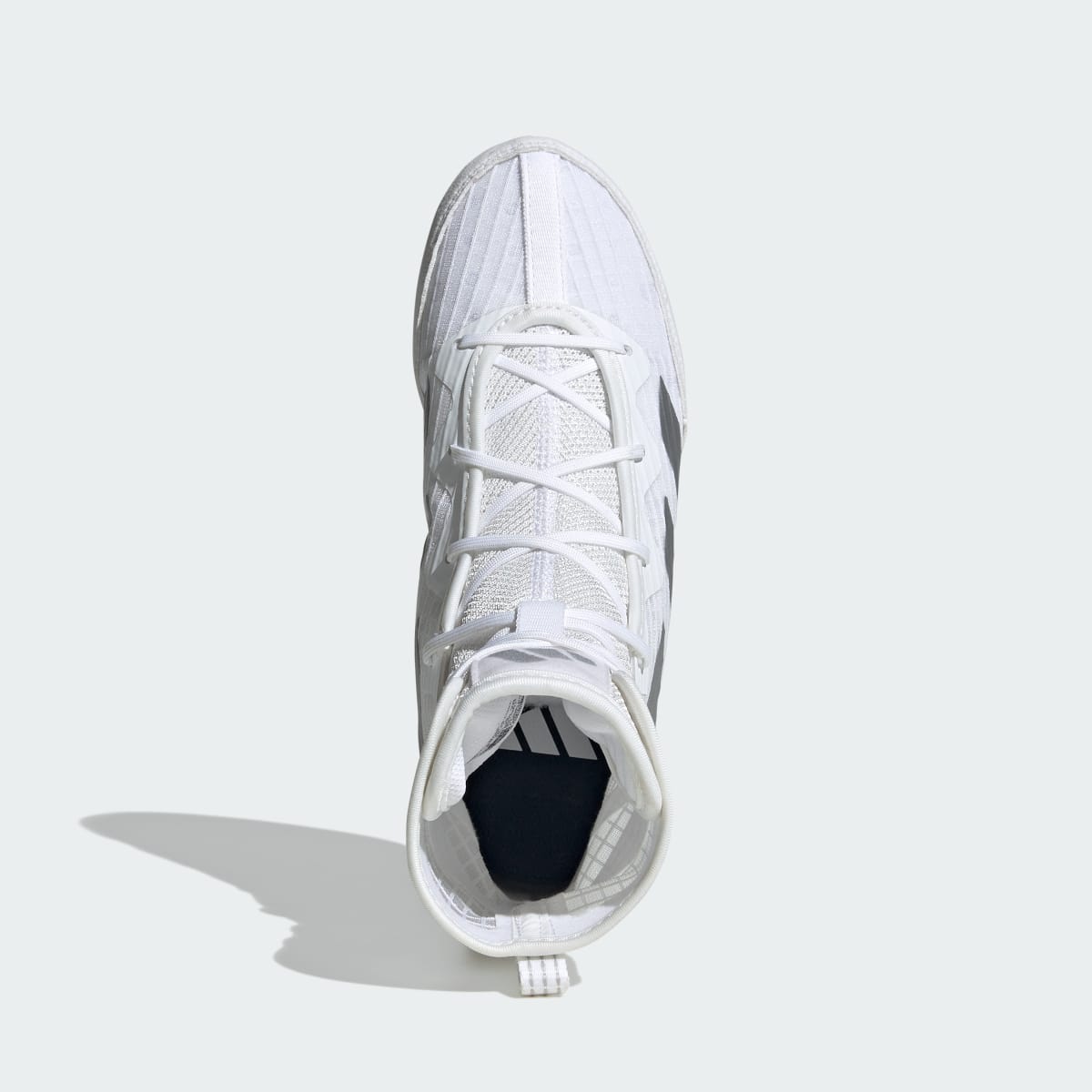 Adidas Kids' BOX HOG 4 K Shoes - Cloud White / Silver Metallic / Core Black - Image 2