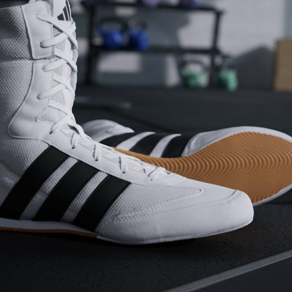 Adidas Men's BOX HOG CLASSIC Shoes - Cloud White / Core Black / Cloud White - Image 11