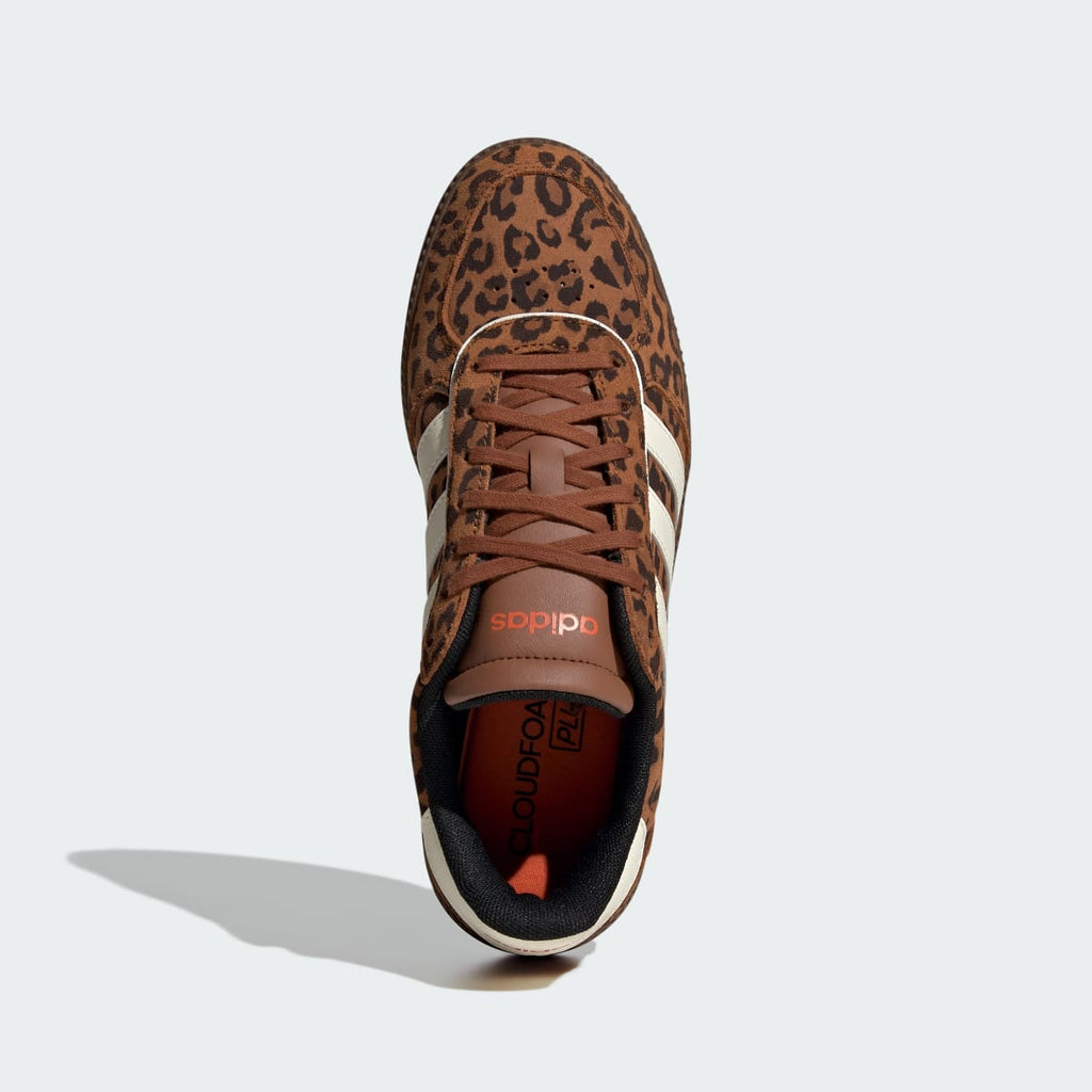 Adidas Women's BREAKNET SLEEK SHOES - Dusky Bronze / Cream White / Gum - Image 3